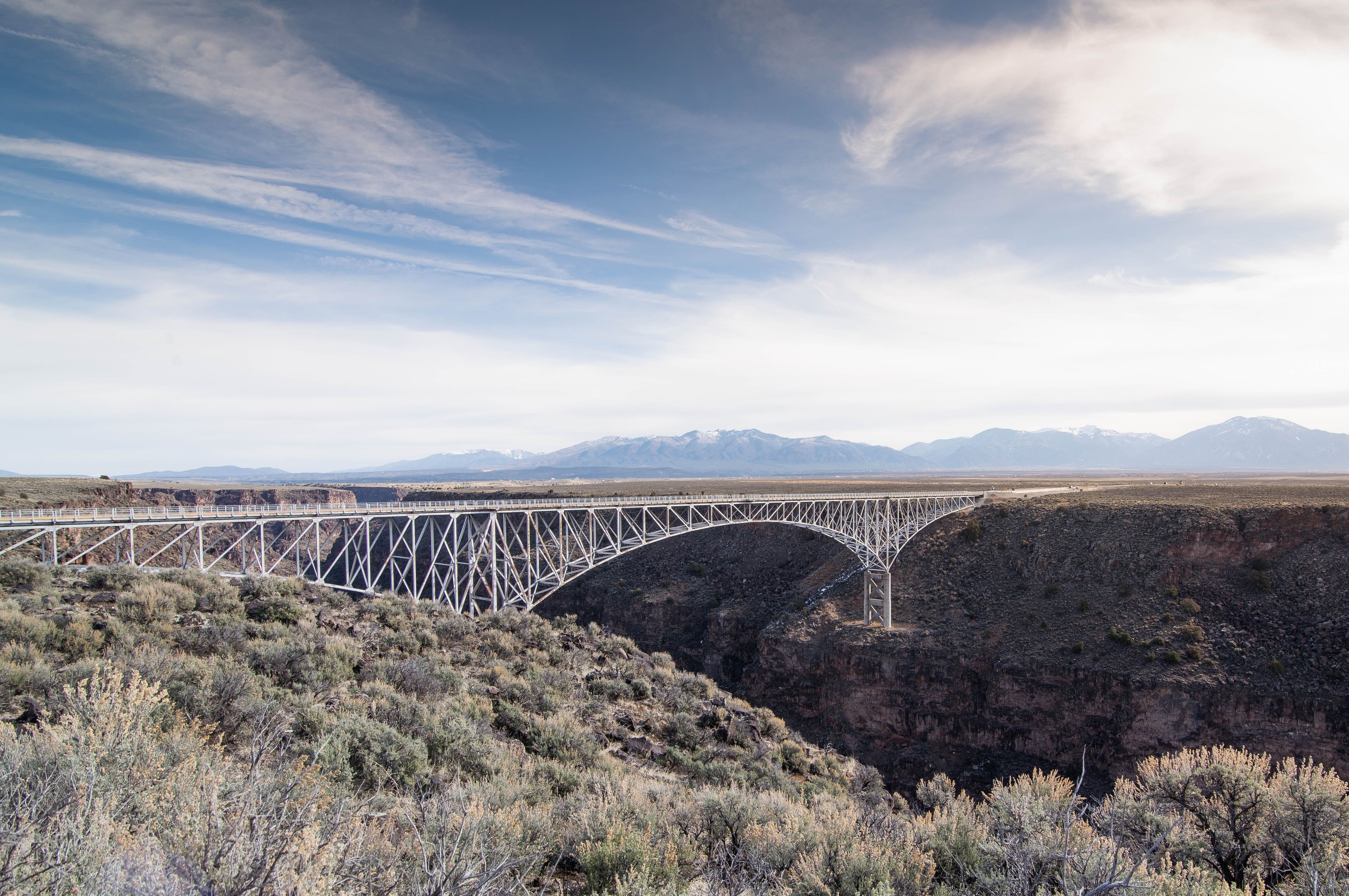 The Rio Grande Gorge outside Taos, New Mexico