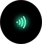 Signal icon representing RFID-based asset tracking by Vast Vision Technologies.
